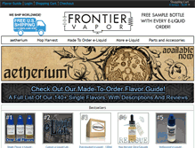 Tablet Screenshot of frontiervapor.com